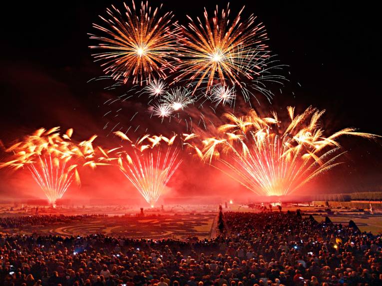 Feuerwerk in den Herrenhäuser Gärten.