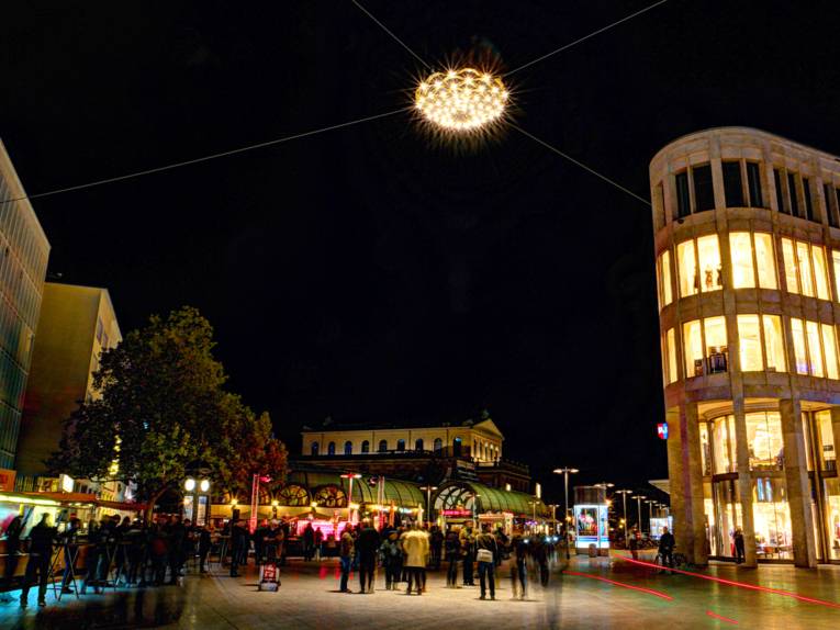 Lichtskulptur am Kröpcke