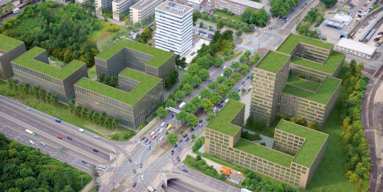 Bebauungsstudie Hans-Böckler-Allee