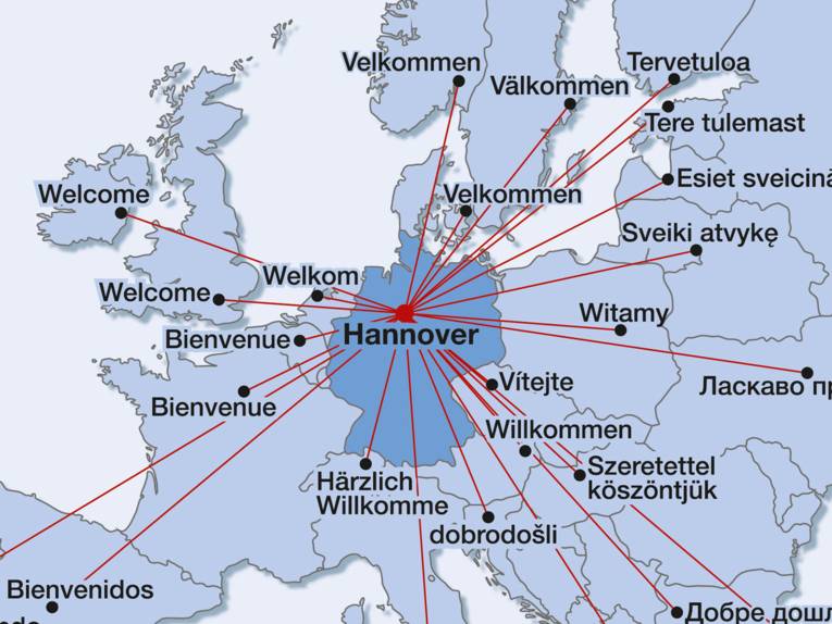 In the centre of Europe