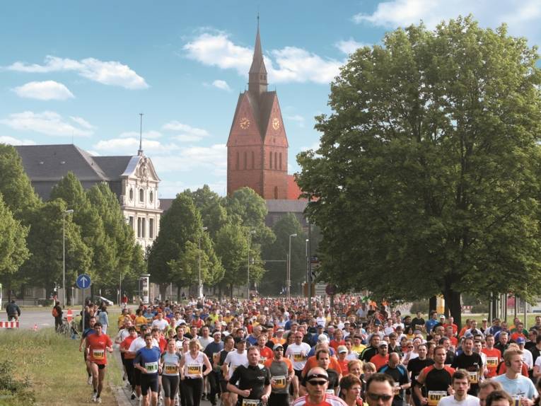 Der Marathonlauf in der Altstadt