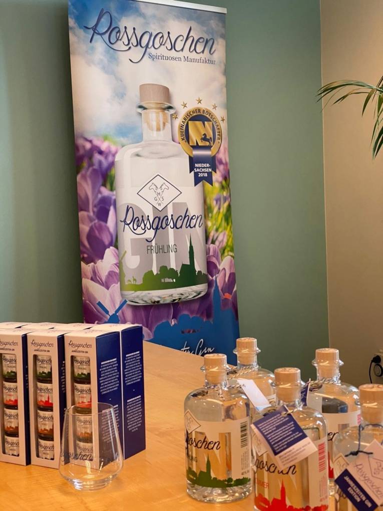 Rossgoschen Destille im Pop-up Store in der Tourist Information Hannover