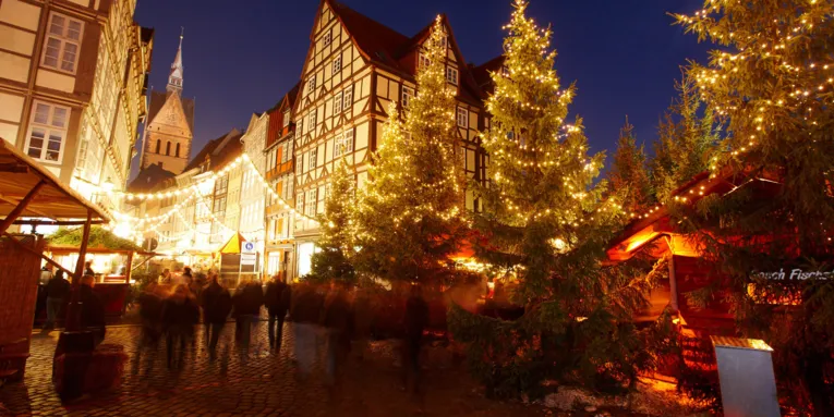 Wunschbrunnenwald und Marktkirche