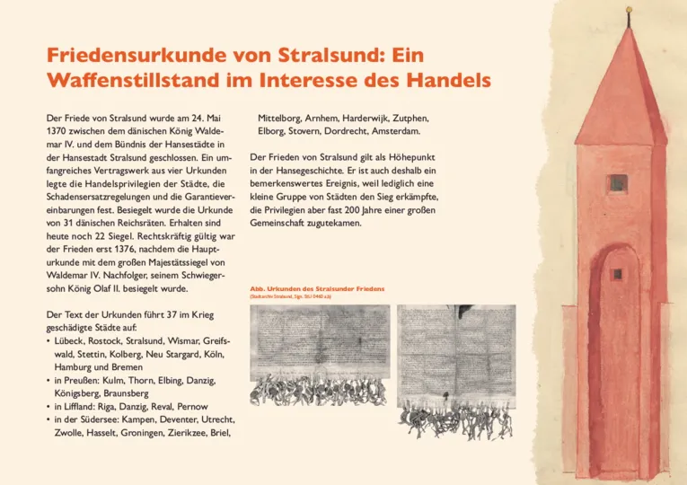 Friedensurkunde von Stralsund: Ein Waffenstillstand im Interesse des Handels