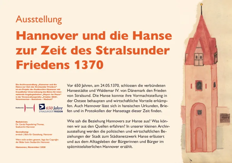 Hannover und die Hanse zur Zeit des Stralsunder Friedens 1370