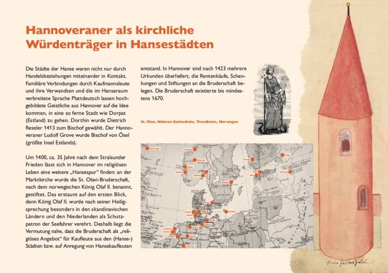 Hannoveraner als kirchliche Würdenträger in Hansestädten