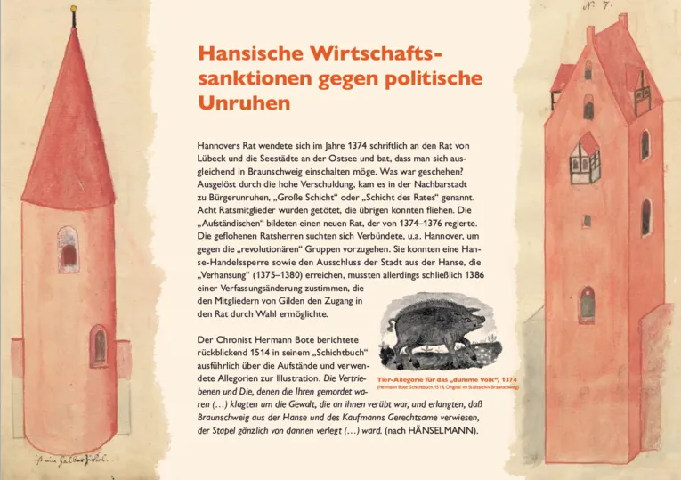 Hansische Wirtschaftssanktionen gegen politische Unruhen