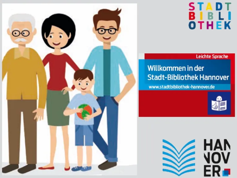 Bibliotheksflyer in leichter Sprache