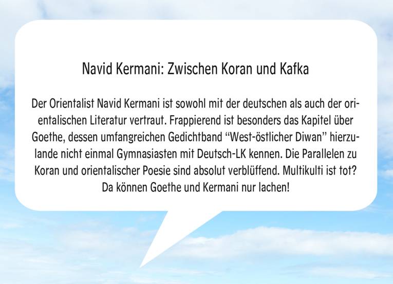 Navid Kermani: Zwischen Koran und Kafka