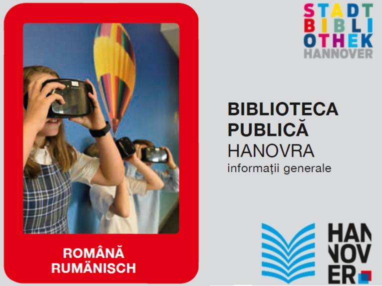Bibliotheksflyer in rumänischer Sprache