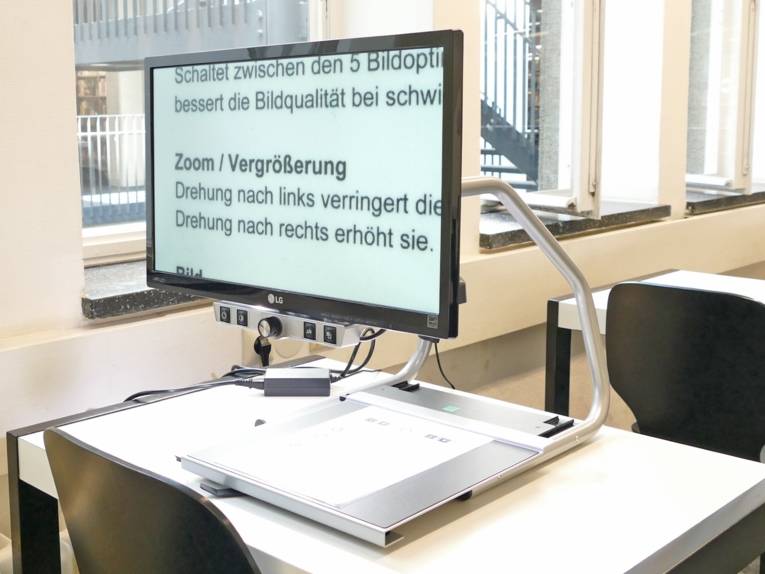 Lesegerät für Menschen mit Sehbehinderung