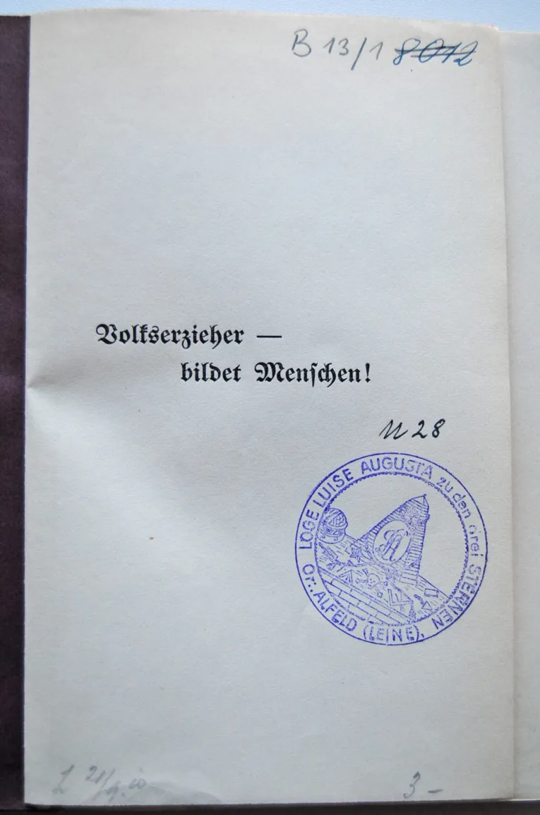 Loge Luise Augusta zu den drei Sternen, Alfeld (Leine)