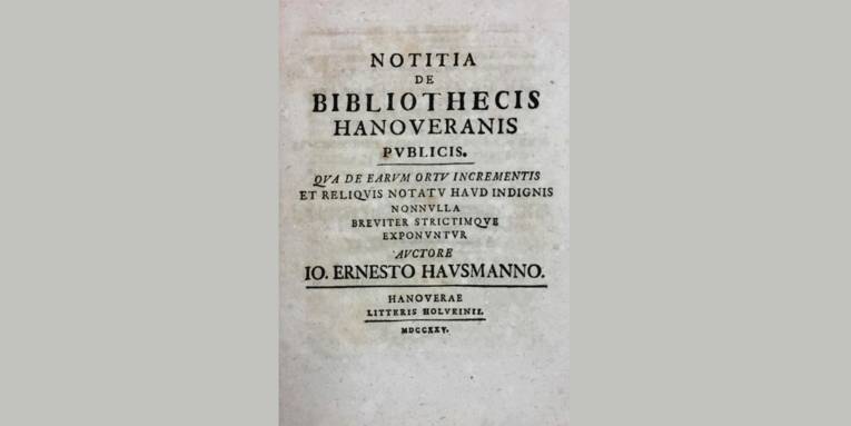 Notitia de Bibliothecis Hanoveranis
