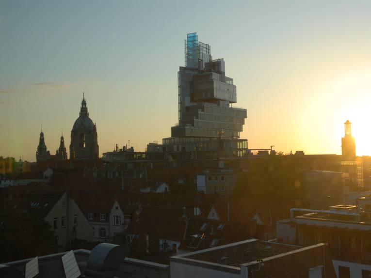 Die Stadtbibliothek in den Abendstunden