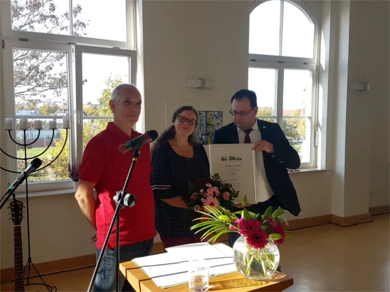 Christine Etzold erhält den Ehrenpreis 2018.