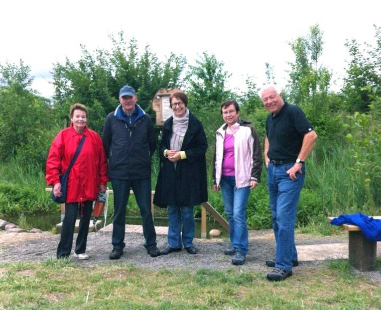 Gruppenfoto Wassertretanlage an der Fösse.