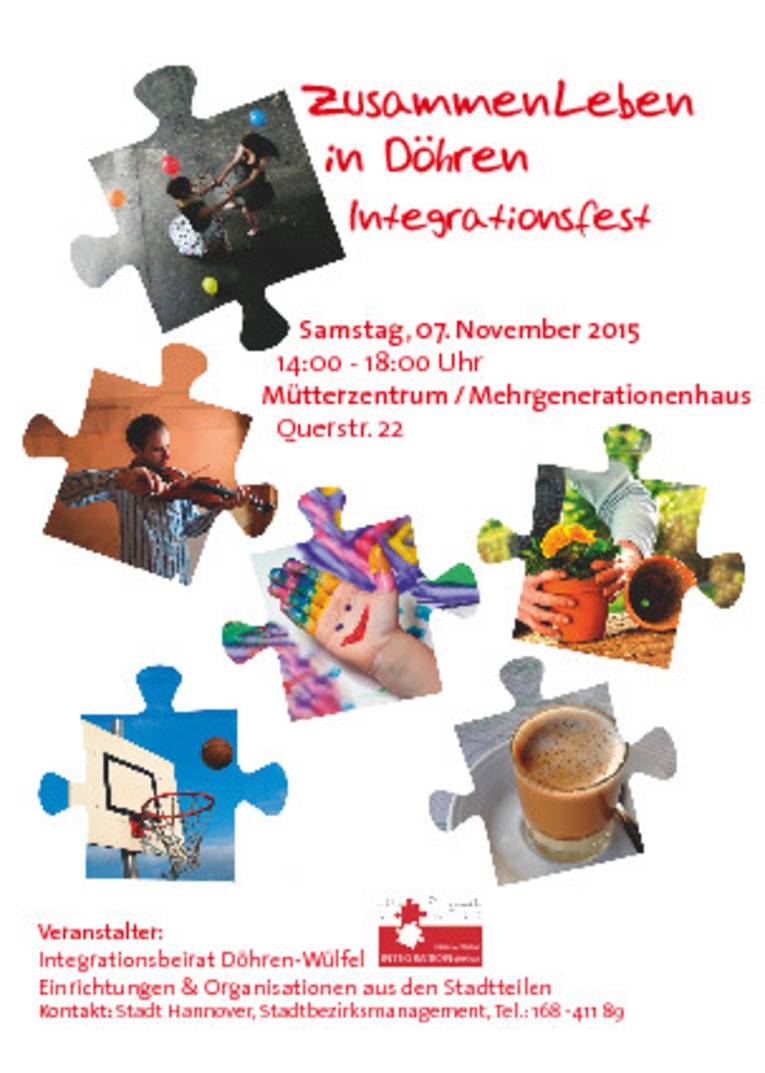Flyer des Integrationsfestes 2015