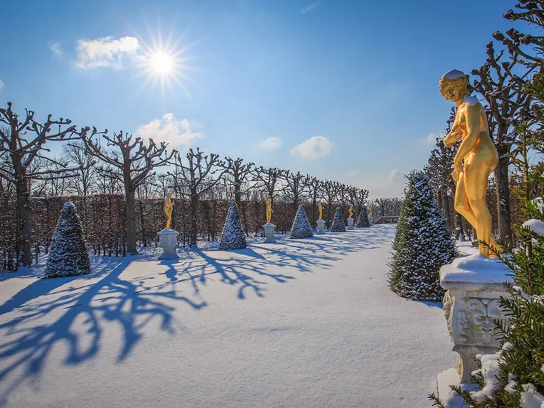 Gartentheater im Schnee