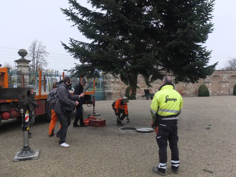 Aufstellen der Tanne