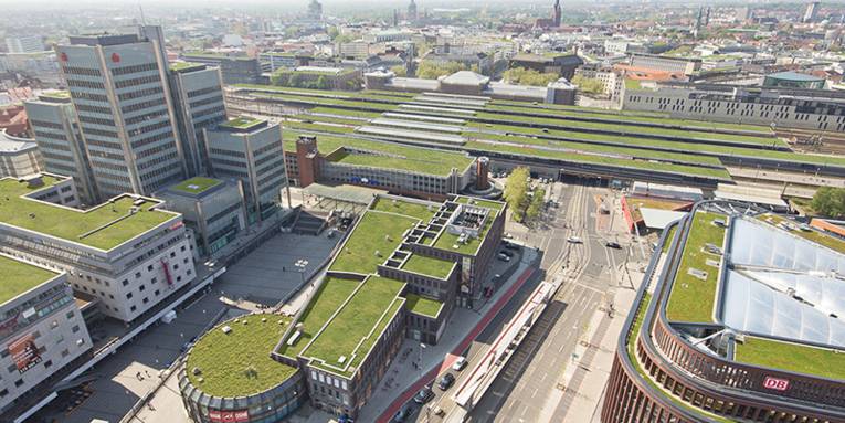 Blick vom Bredero-Hochhaus