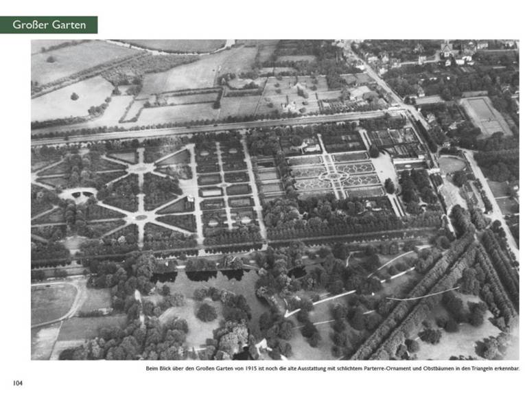 Luftbild Großer Garten 1915