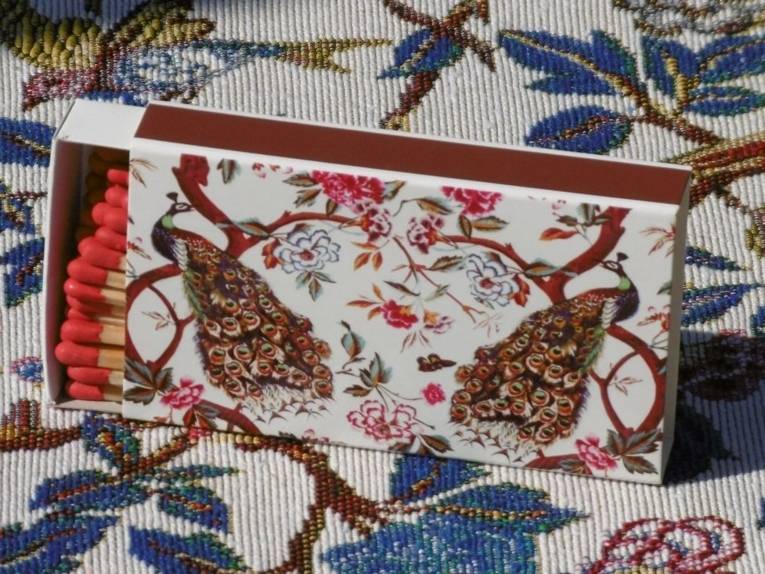 Prächtiger Pfau Streichhölzer