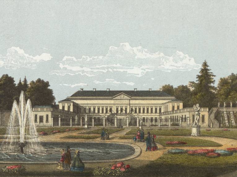 Schloss Herrenhausen Lithographie