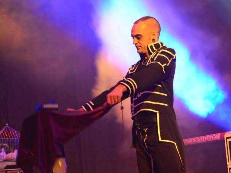 Illusionist Gerrit Weise in Aktion