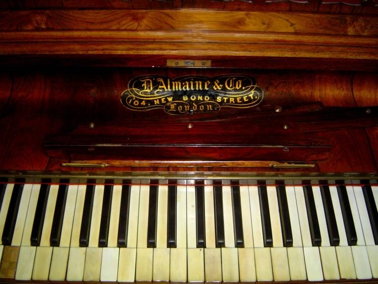 Tastatur von einem Klavier
