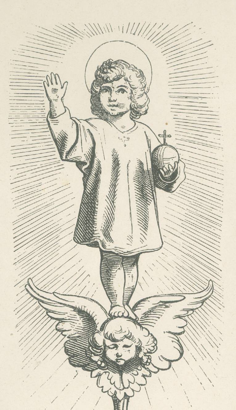 Das Christkind, Münchner Bilderbogen Nr. 17 (Auschnitt, 1848/49)