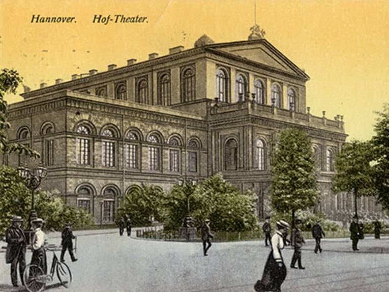 Postkarte "Hannover - Hof-Theater", heute Opernhaus