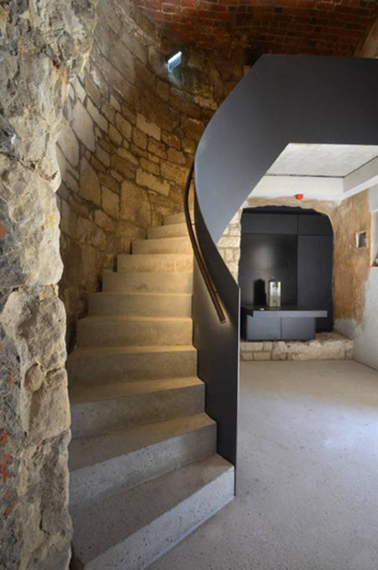 Im Beginenturm, Blick auf die Treppe