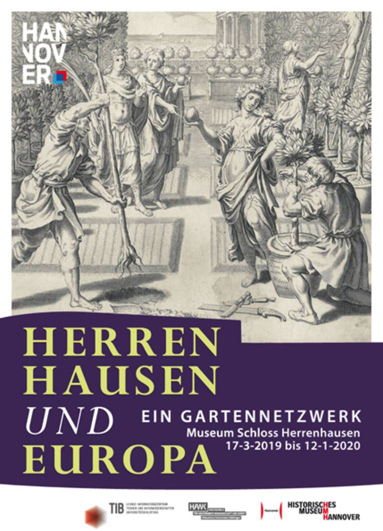 Ausstellungsplakat zur Sonderausstellung "Herrenhausen und Europa"
