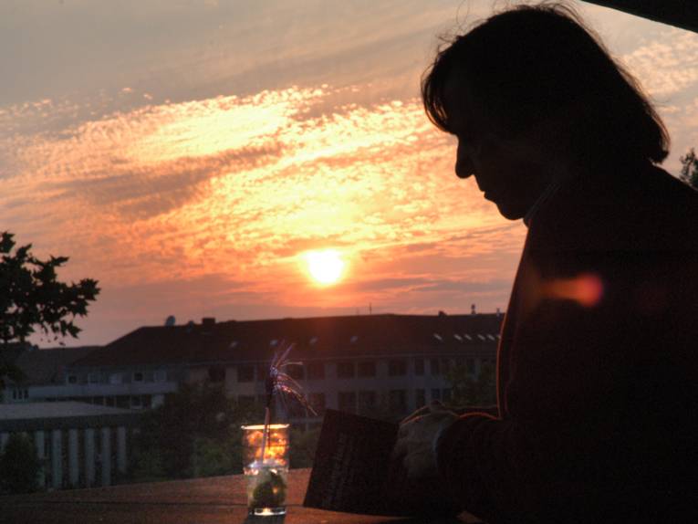 Sky-Lounge auf der Dachterrasse des Historischen Museums Hannover.