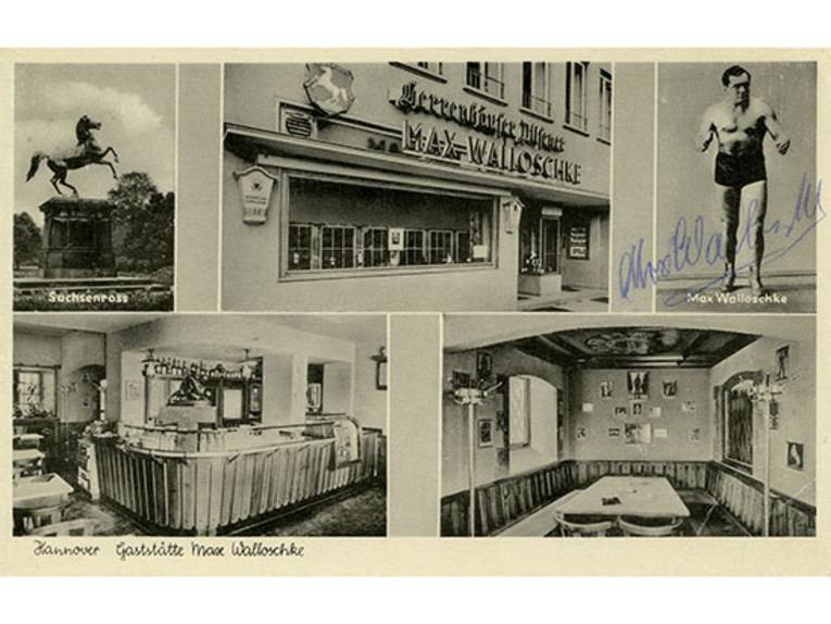 Postkarte "Gaststätte Max Walloschke"