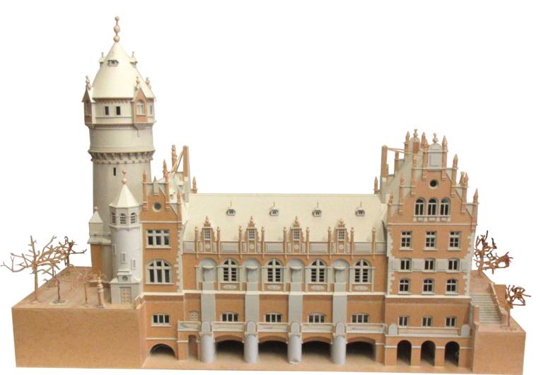 Modell der Flusswasserkunst