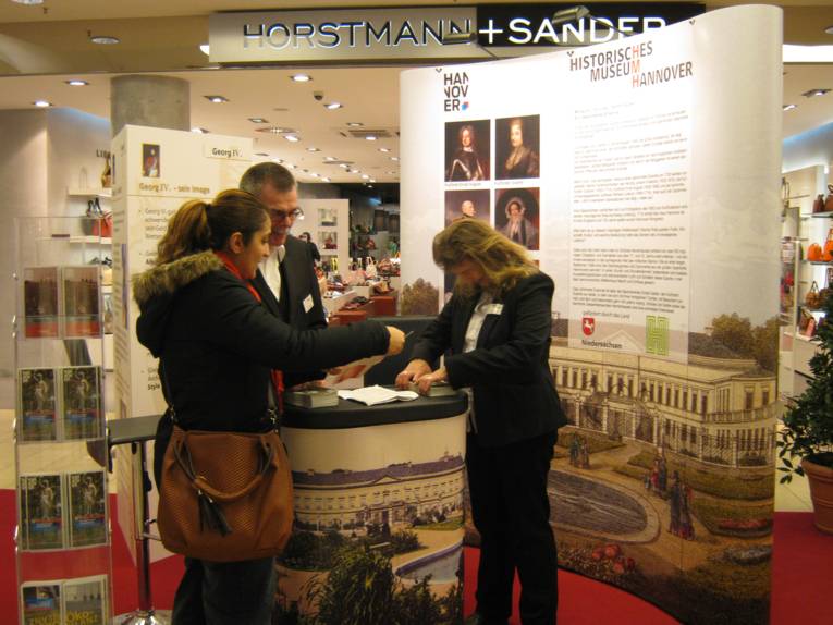 Museumsstand in der Ernst-August-Galerie