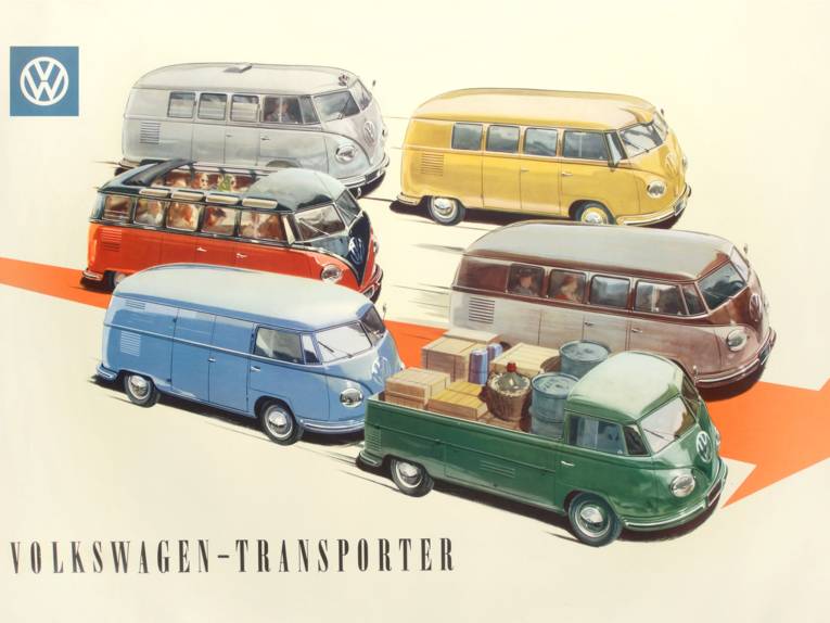 Plakat Transporter-Modelle von 1956 (BD 011644)