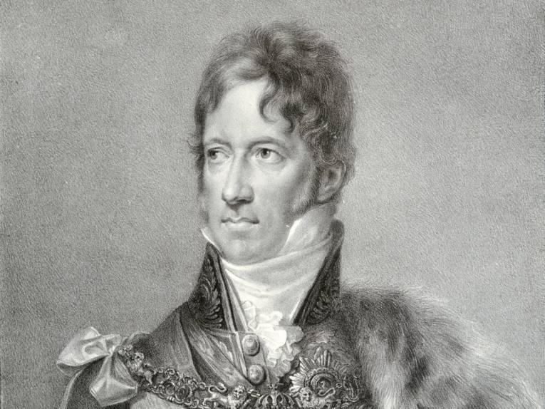 Ernst Graf von Münster, Lithografie von M. Gauci nach Ströhling (Ausschnitt)
