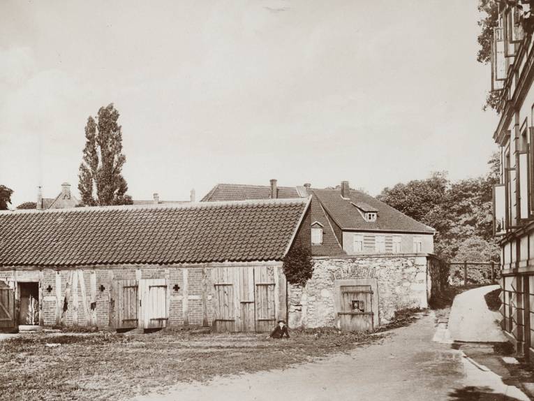 v. Alten`sches Gerichtsgefängnis (Hundeloch) in Hannover-Linden, Foto von A. Asche,1895