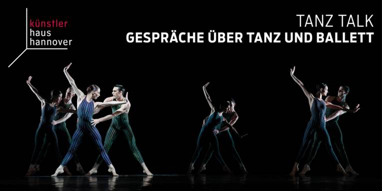 Das Bild zeigt vier Ballettpaare vor schwarzem Hintergrund.