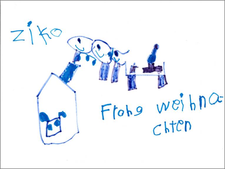 Ziko wünscht mit seinem Bild Frohe Weihnachten