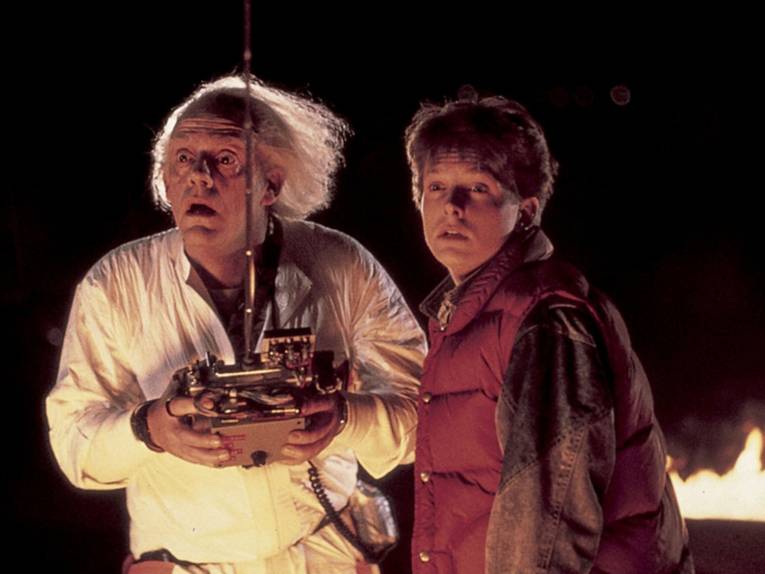 Doc Brown und Marty McFly.