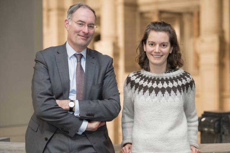 Impression der ersten Kulturratssitzung am 19.12.2019 im Mosaiksaal mit den Vorsitzenden Magdalena Jackstadt und Stefan Becker 