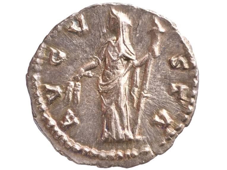 Auf der Rückseite der Münze ist die Göttin Ceres zu sehen.