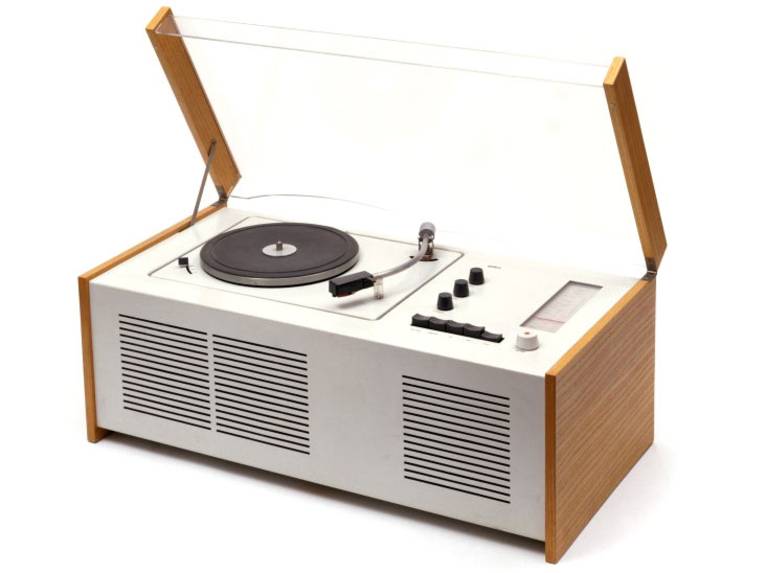 Radio, Plattenspieler Phonosuper SK 4, sog. "Schneewittchensarg"