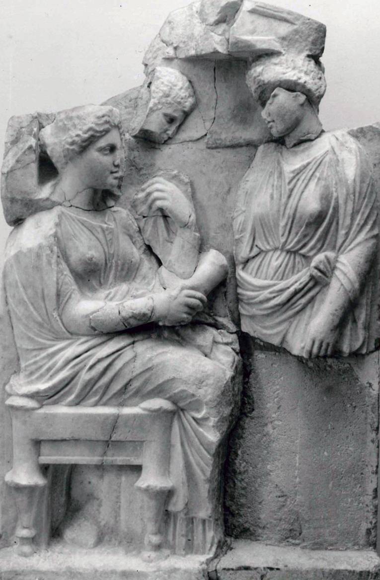 Ein Geschenk für Hermann Göring: Attisches Grabrelief, 4. Jh. v. Chr., Museum August Kestner 
