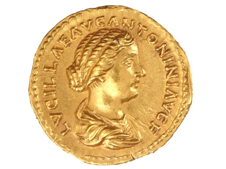 Römische Goldmünze aus der Sammlung des Juden Dr. Albert David, Großburgwedel. Museum August Kestner

