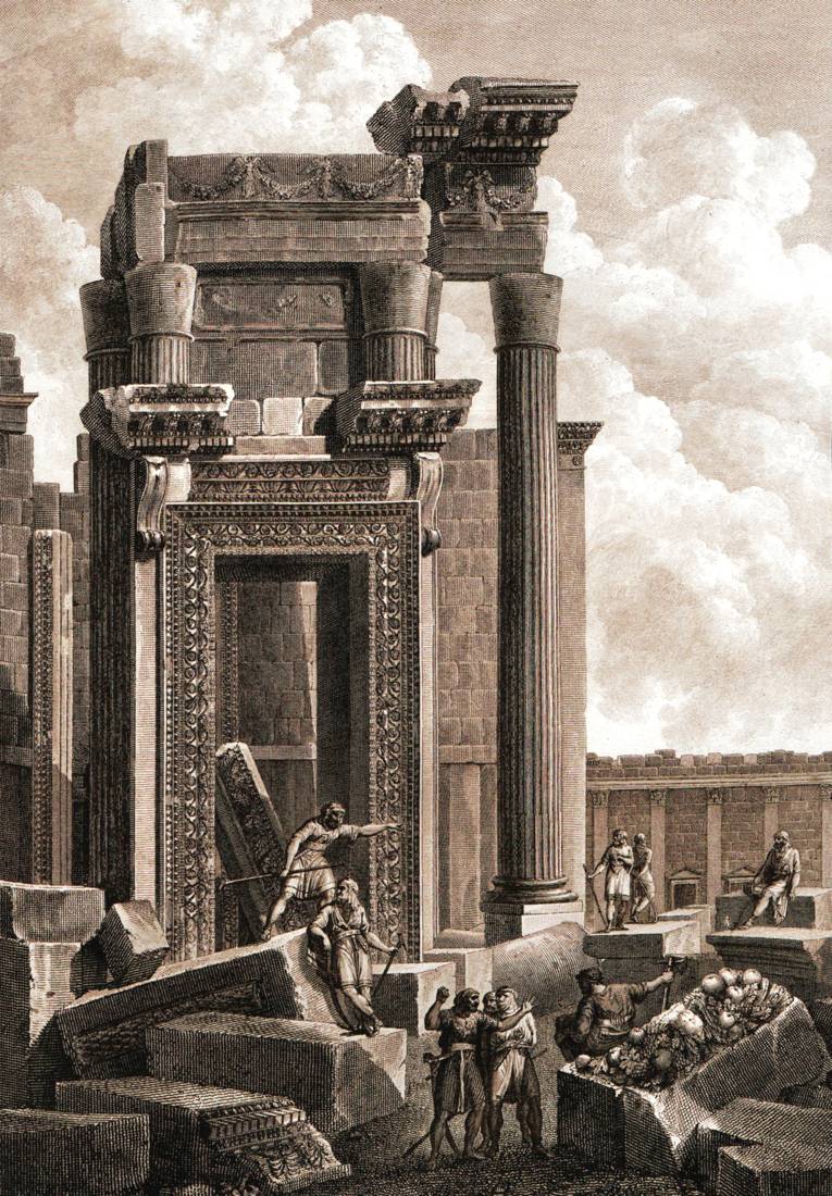 Pamyra im Jahr 1785, Zeichnung von Louis-François Cassas 