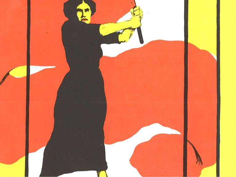 Plakat für den Frauentag am 8. März 1914